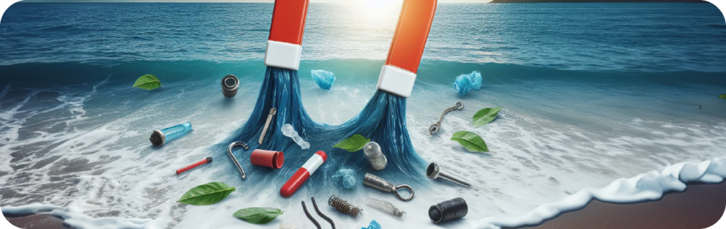 Ímãs: Solução para Remoção de Microplásticos dos Oceanos.
